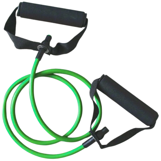 French Fitness Resistance Band w/Handles - Green (18-25 lbs) Heavy (New) Image