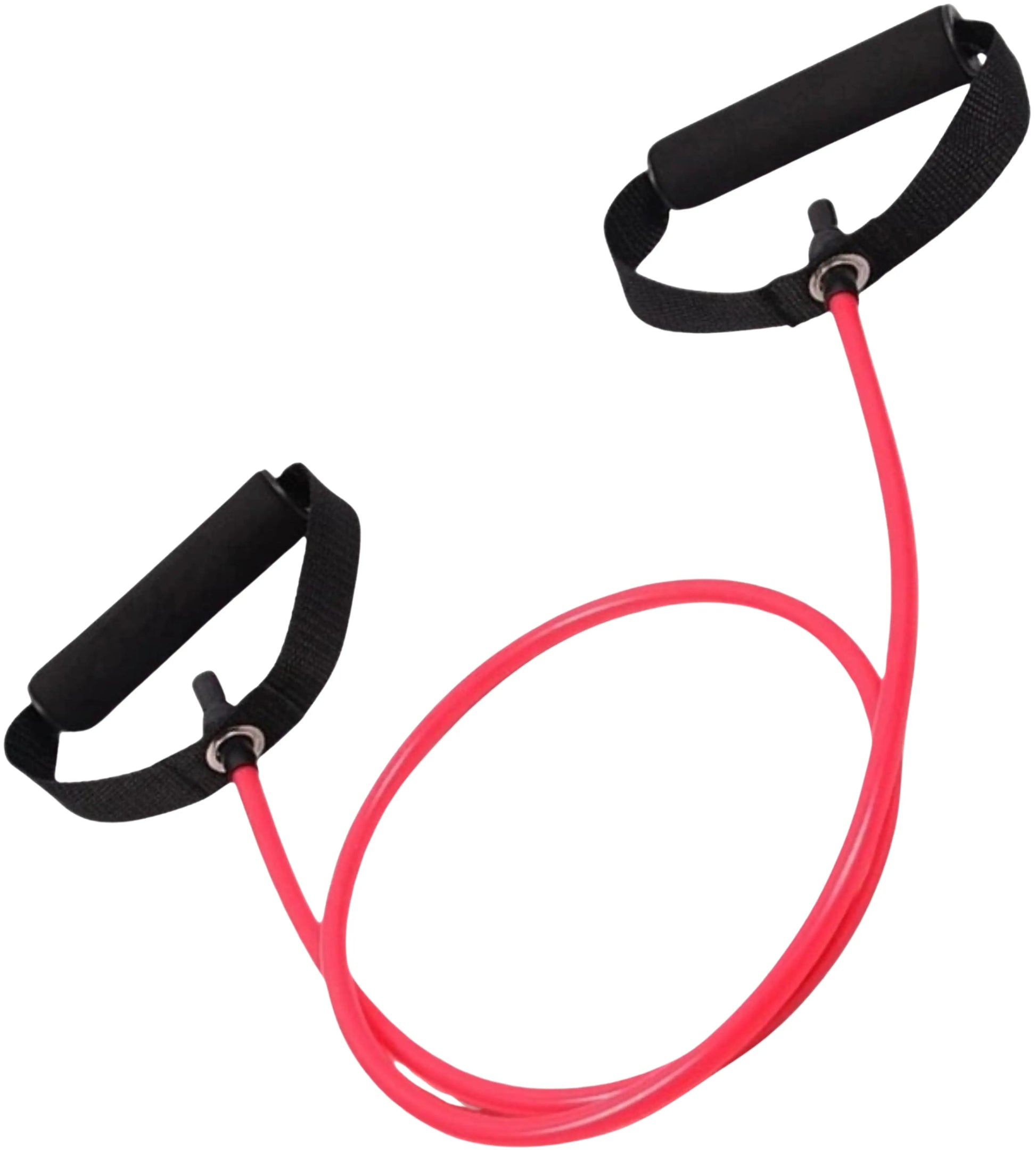 French Fitness Resistance Band Set of 5 w/Handles (New) Image 7