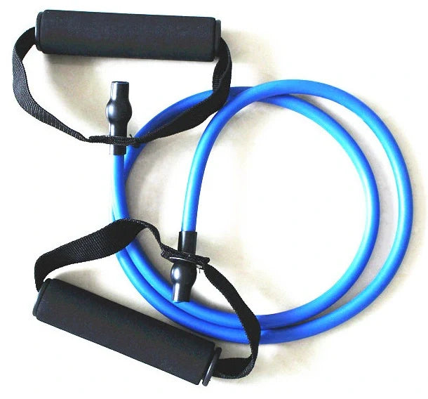 French Fitness Resistance Band w/Handles - Blue (13-20 lbs) Medium (New) Image