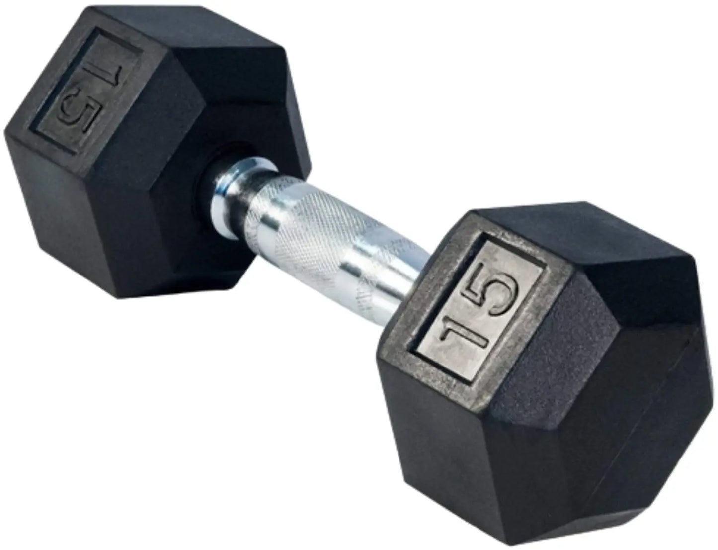 French Fitness Rubber Coated Hex Dumbbell Set 2.5-25 lbs - 10 Pair  (New) Image 9