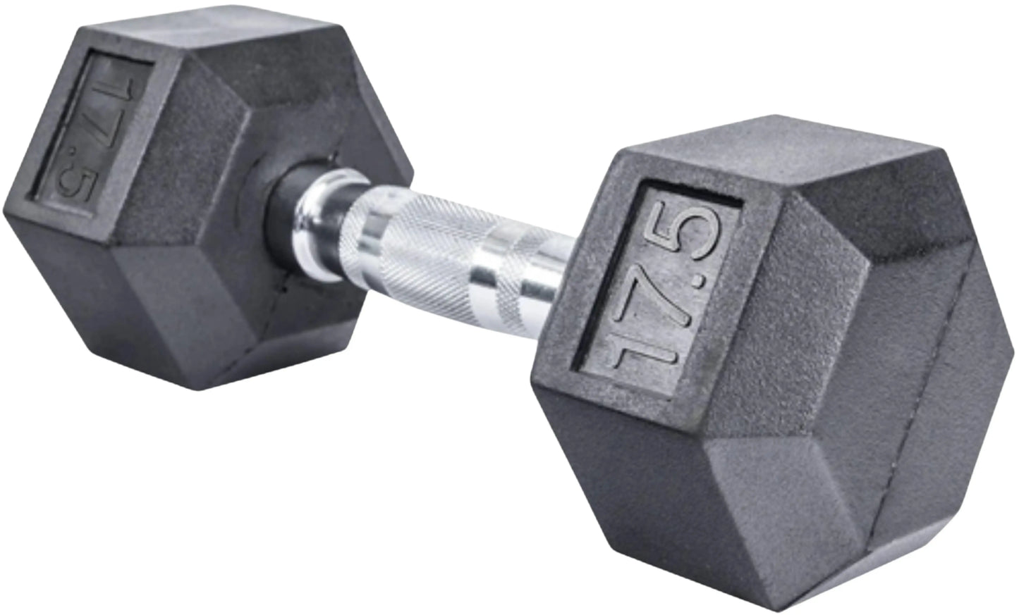 French Fitness Rubber Coated Hex Dumbbell Set 2.5-25 lbs - 10 Pair  (New) Image 10