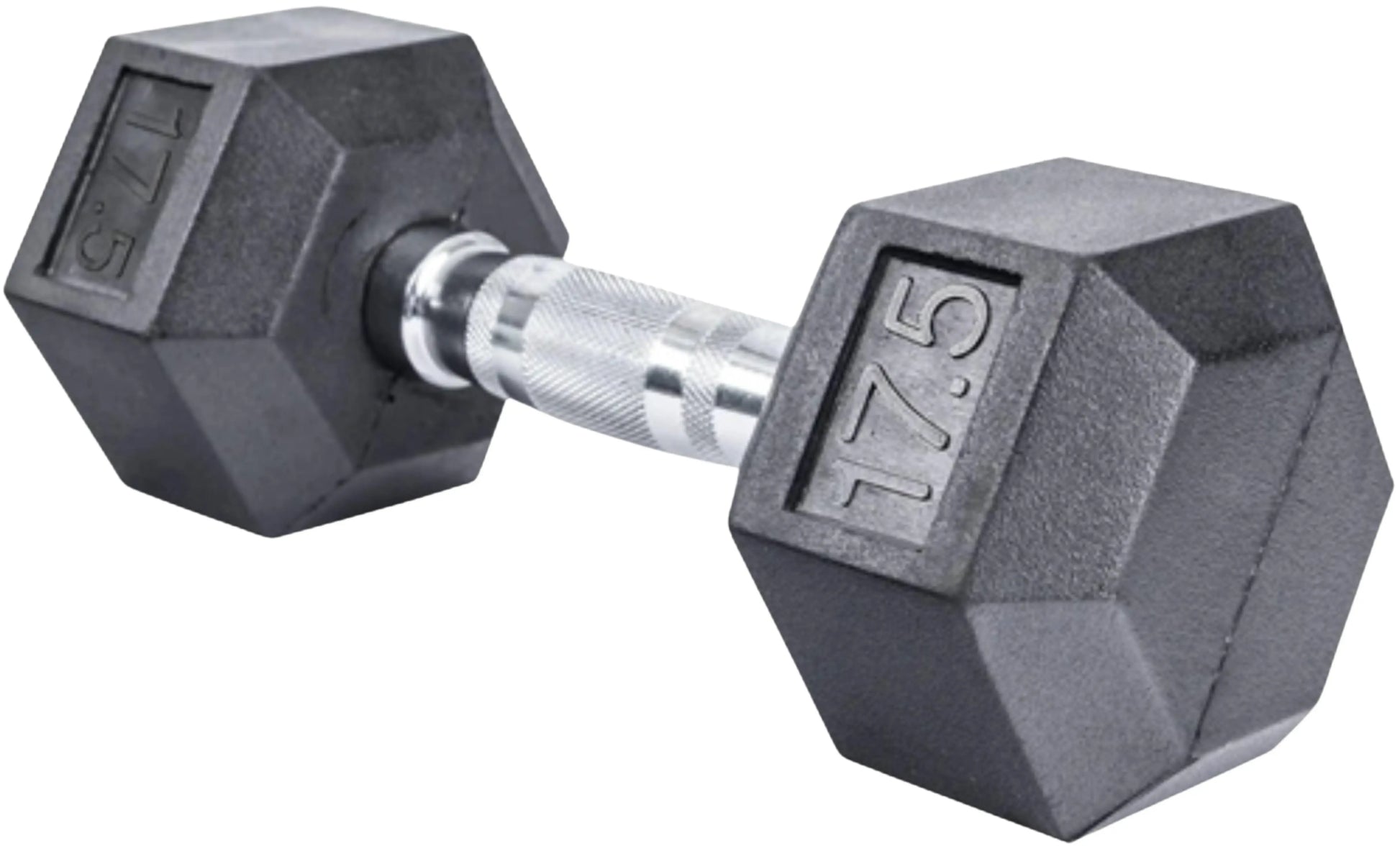 French Fitness Rubber Coated Hex Dumbbell Set 2.5-25 lbs - 10 Pair  (New) Image 10