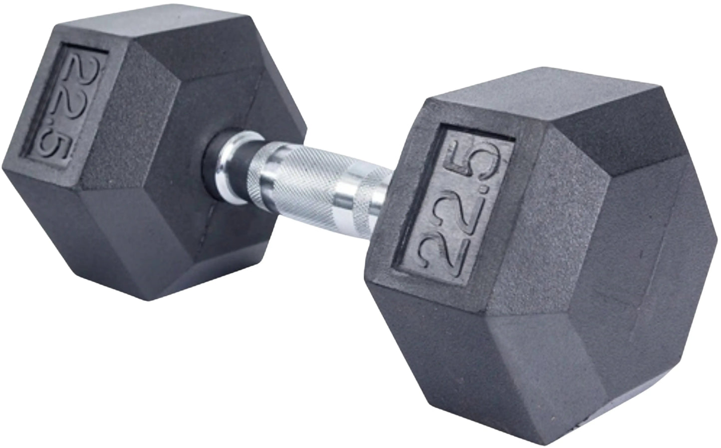 French Fitness Rubber Coated Hex Dumbbell Set 2.5-25 lbs - 10 Pair  (New) Image 12
