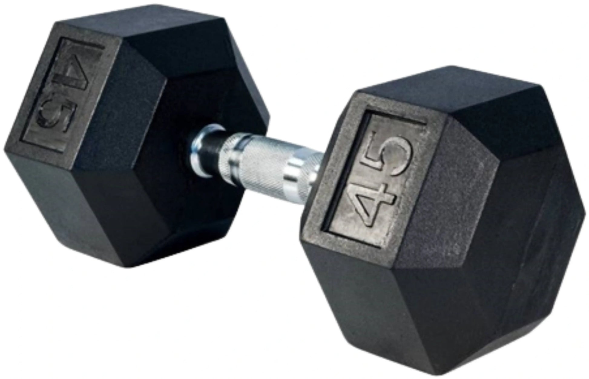 French Fitness Rubber Coated Hex Dumbbell Set 5-100 lbs (New) Image 9