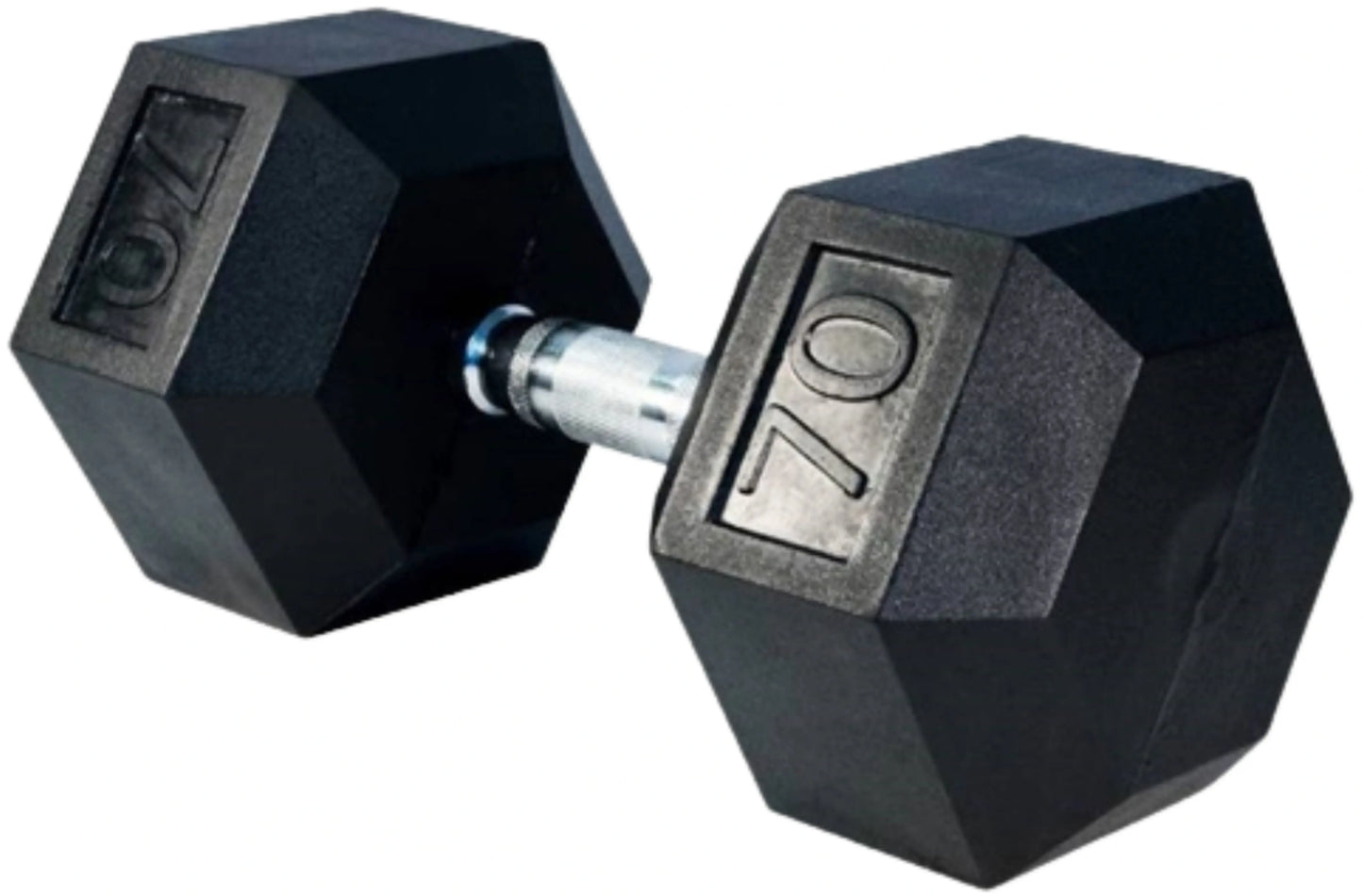 French Fitness Rubber Coated Hex Dumbbell Set 5-100 lbs (New) Image 14