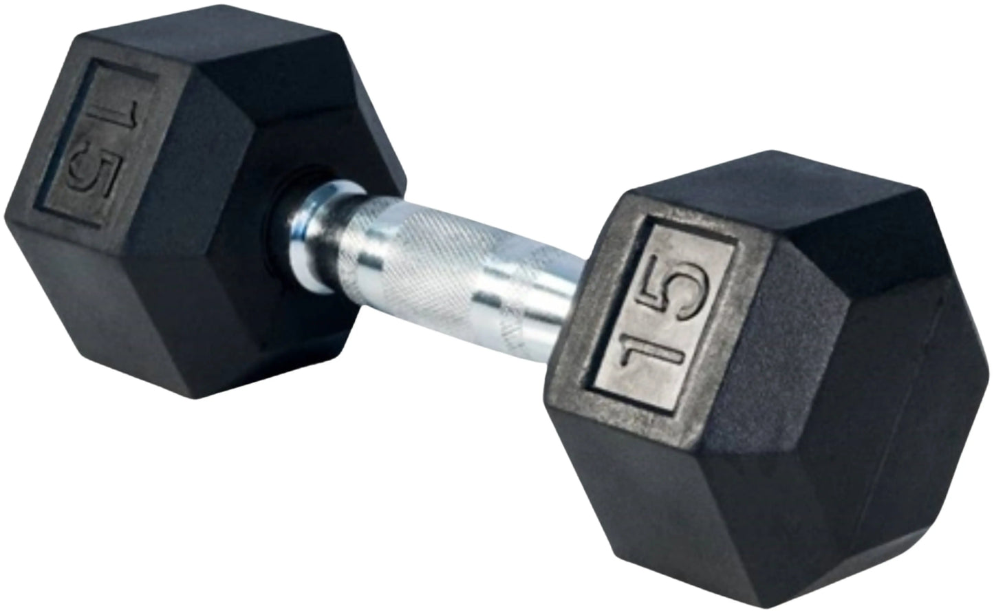 French Fitness Rubber Coated Hex Dumbbell Set 5-100 lbs (New) Image 4