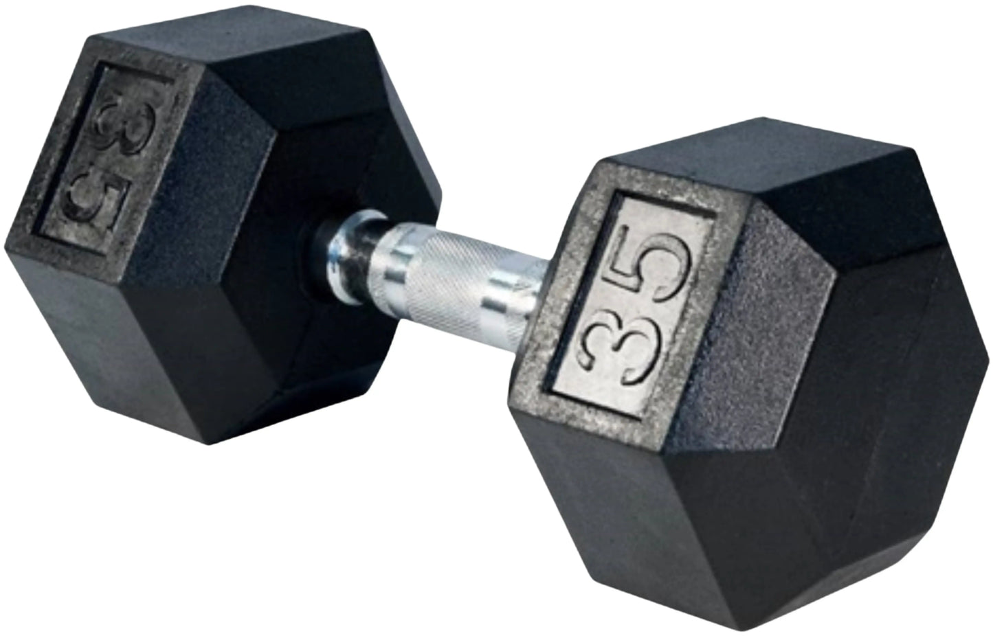 French Fitness Rubber Coated Hex Dumbbell Set 5-100 lbs (New) Image 7
