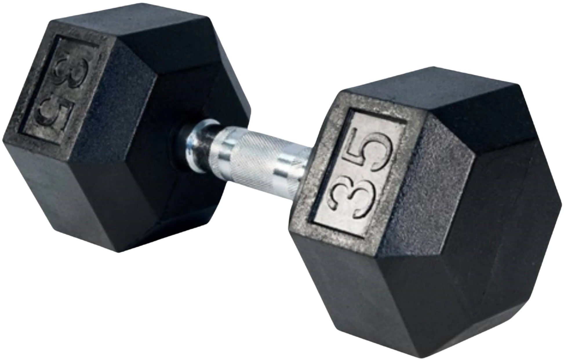 French Fitness Rubber Coated Hex Dumbbell Set 5-100 lbs (New) Image 7