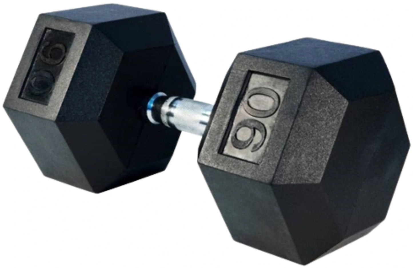 French Fitness Rubber Coated Hex Dumbbell Set 55-100 lbs (New) Image 9