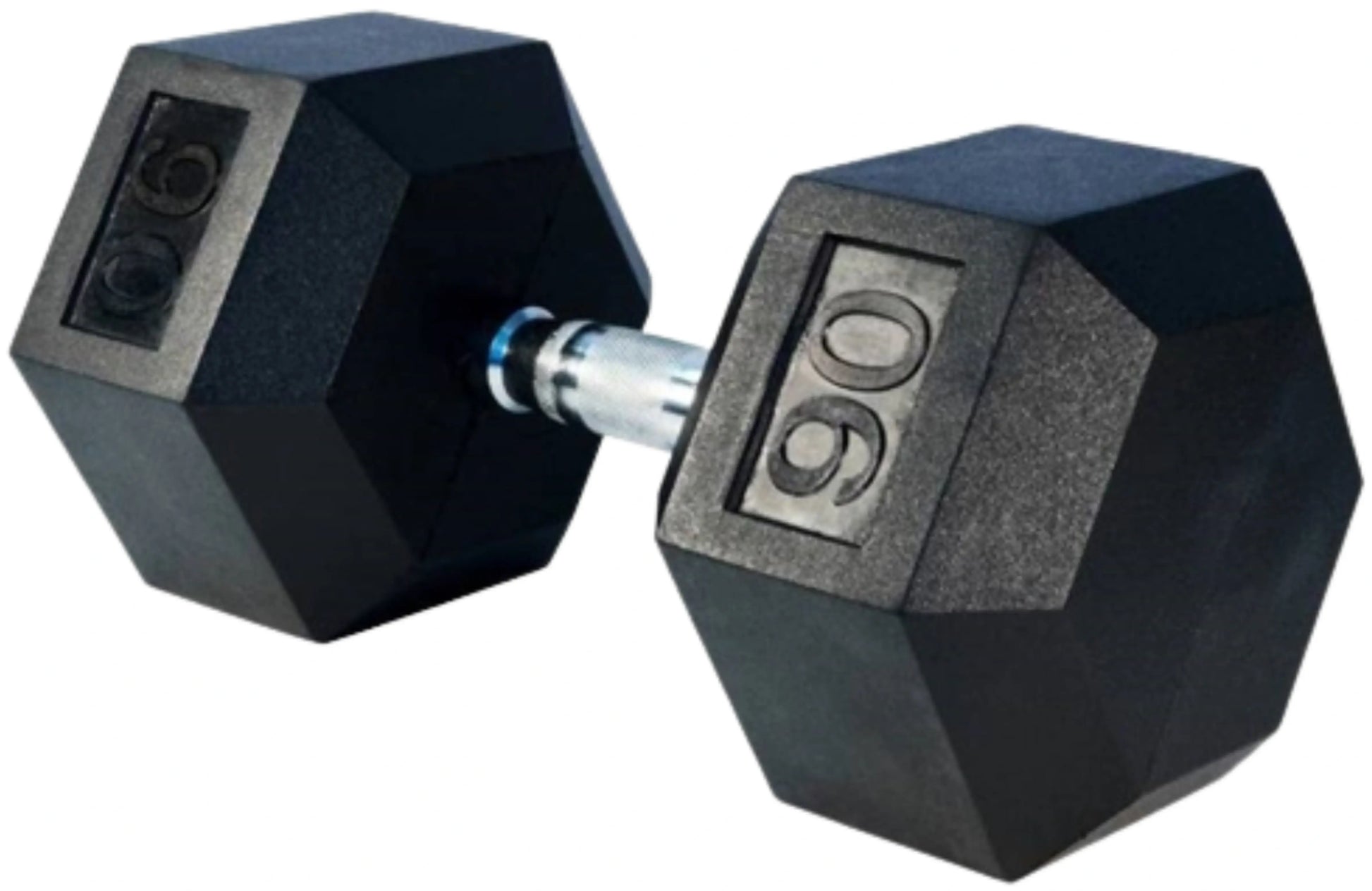 French Fitness Rubber Coated Hex Dumbbell Set 55-100 lbs (New) Image 9