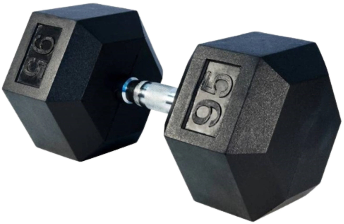 French Fitness Rubber Coated Hex Dumbbell Set 55-100 lbs (New) Image 10