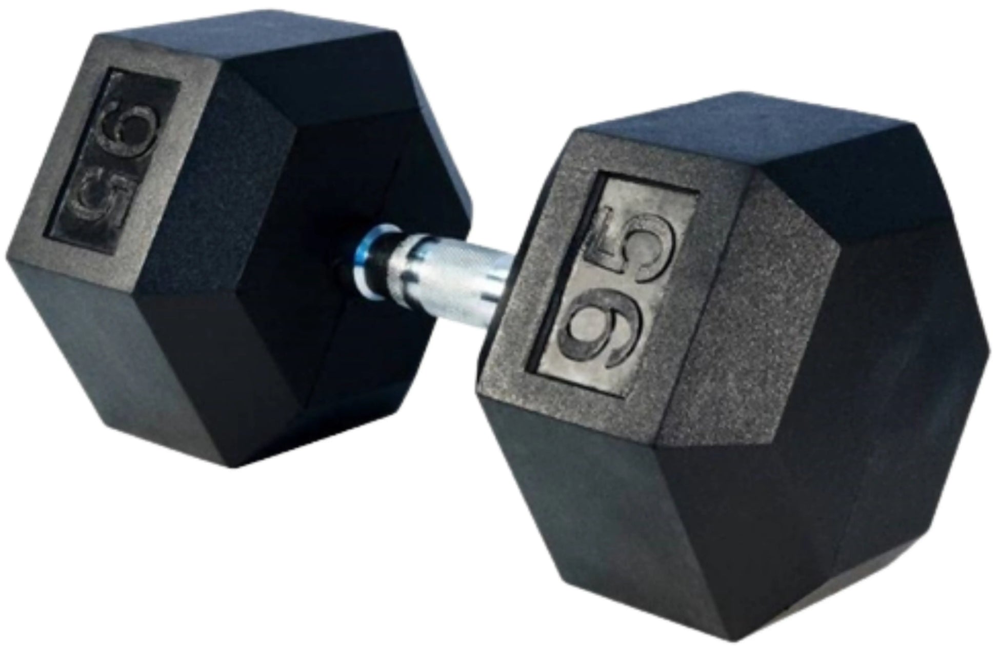 French Fitness Rubber Coated Hex Dumbbell Set 55-100 lbs (New) Image 10