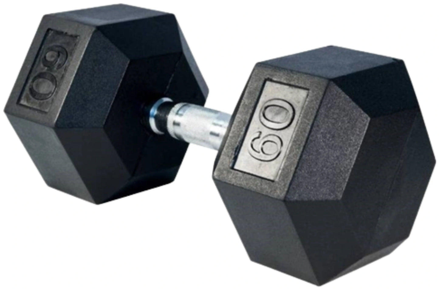 French Fitness Rubber Coated Hex Dumbbell Set 55-100 lbs (New) Image 3
