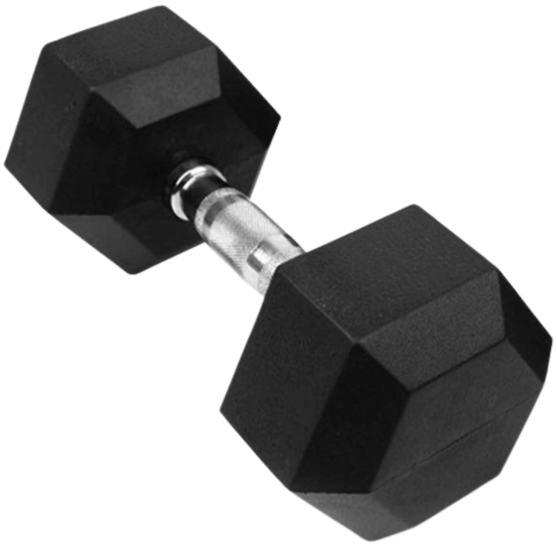 French Fitness Rubber Coated Hex Dumbbell Set 55-75 lbs (New) Image 11