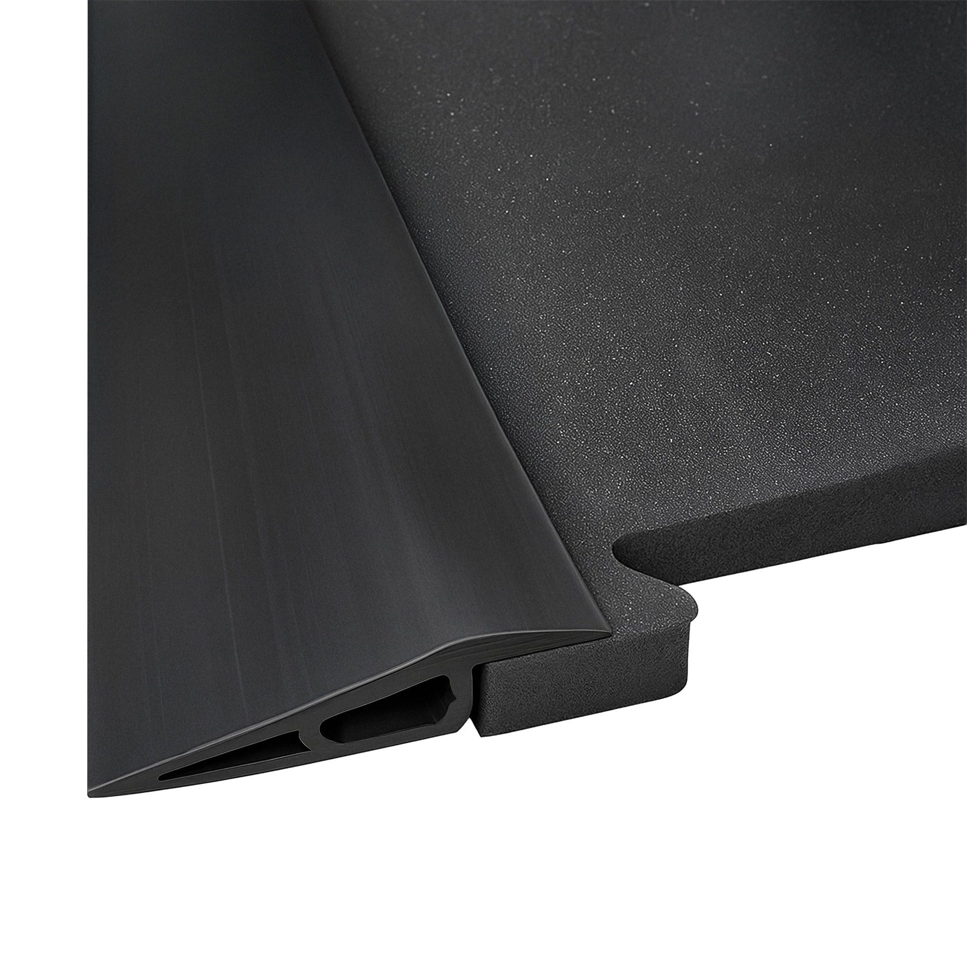 French Fitness Rubber Flooring Ramps Beveled Edge Transition Strip 12mm V1 (New) Image 2