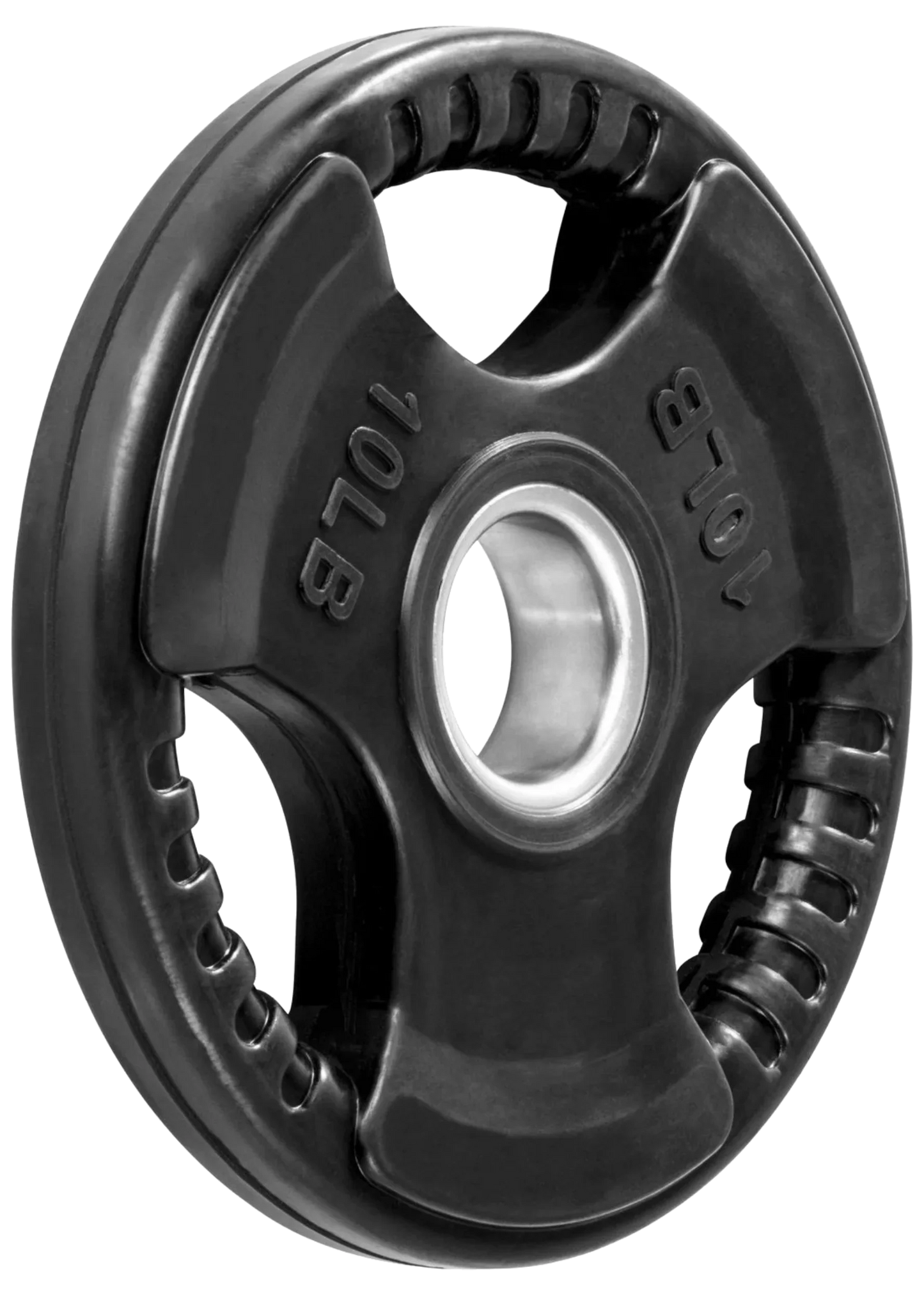French Fitness Rubber Grip Olympic Plate 10 lbs Black (New)