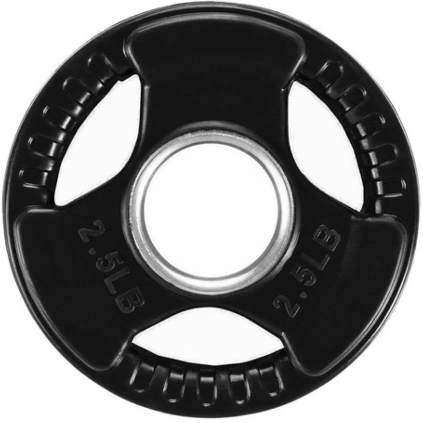 French Fitness Rubber Grip Olympic Weight Plate Set 190 lbs (New) Image 4