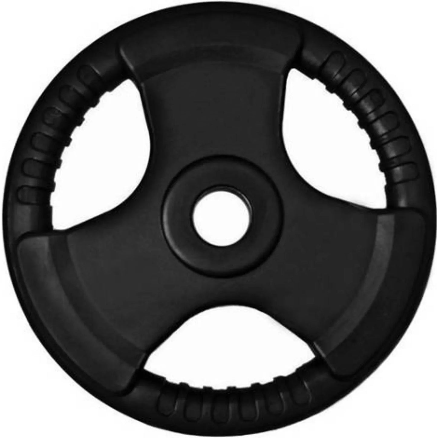 French Fitness Rubber Grip Olympic Weight Plate Set 260 lbs (New) Image 3