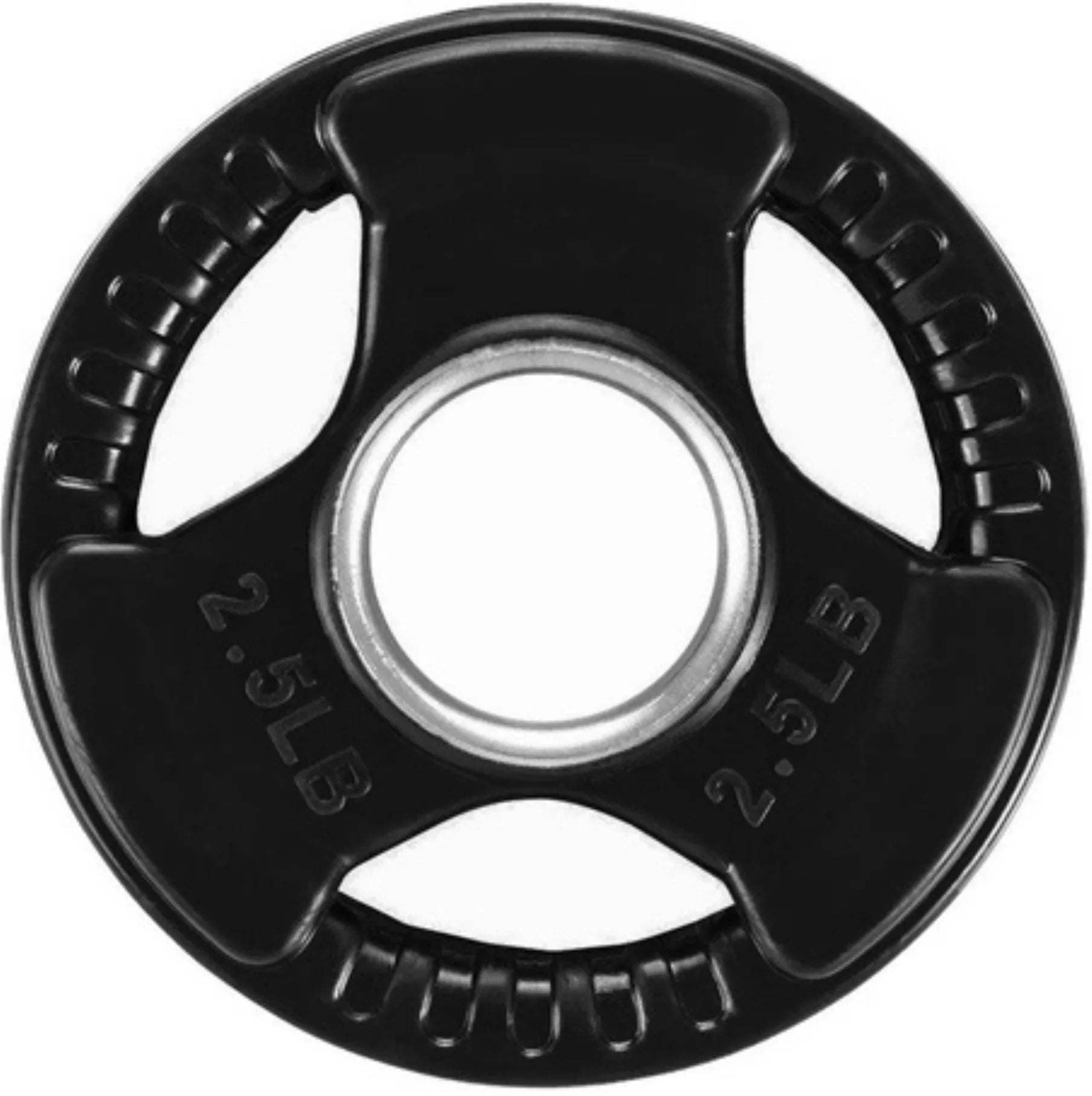 French Fitness Rubber Grip Olympic Weight Plate Set 260 lbs (New) Image 4