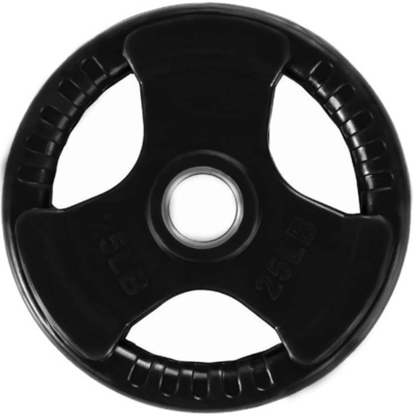 French Fitness Rubber Grip Olympic Weight Plate Set 260 lbs (New) Image 7