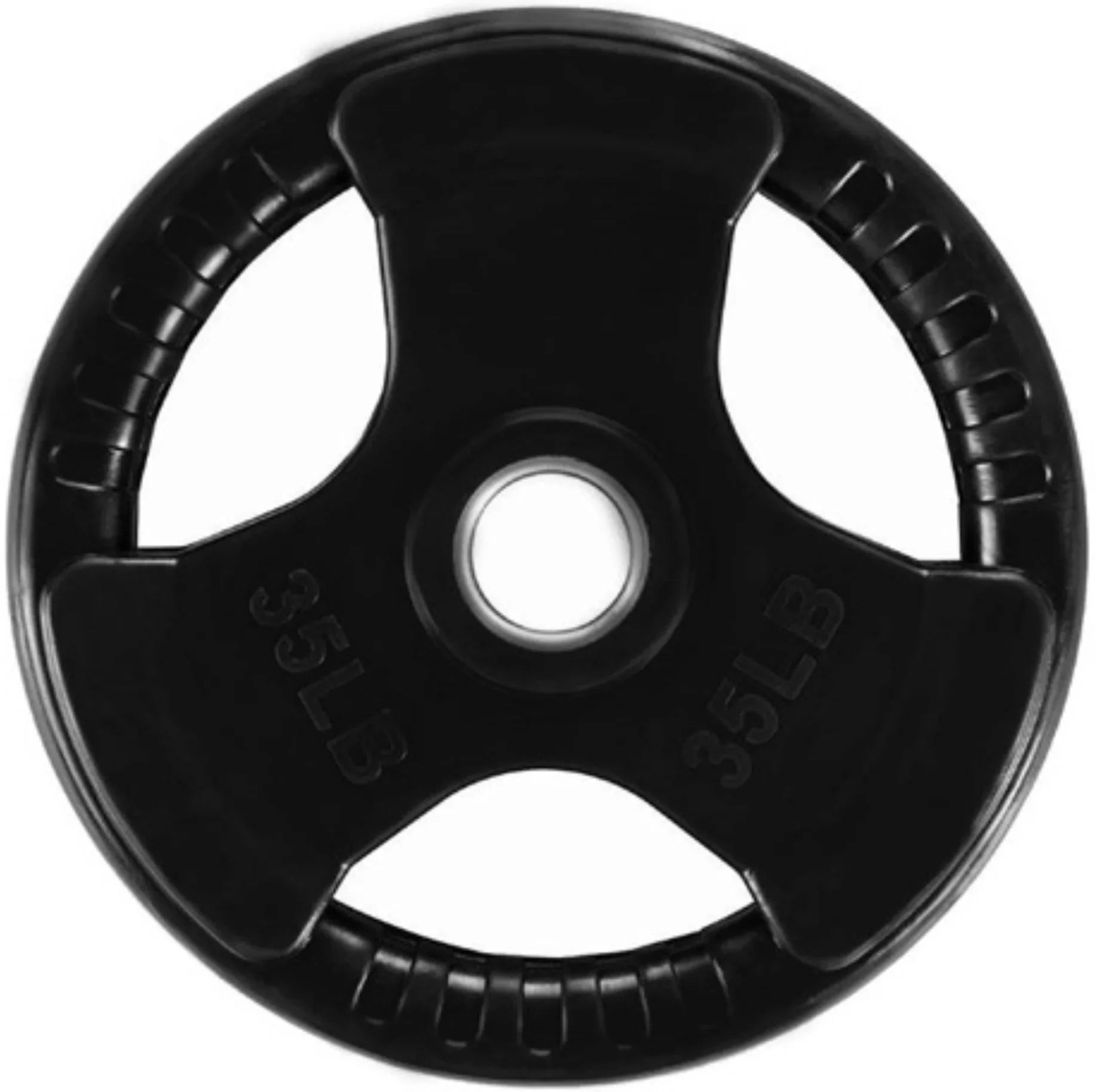 French Fitness Rubber Grip Olympic Weight Plate Set 260 lbs (New) Image 8