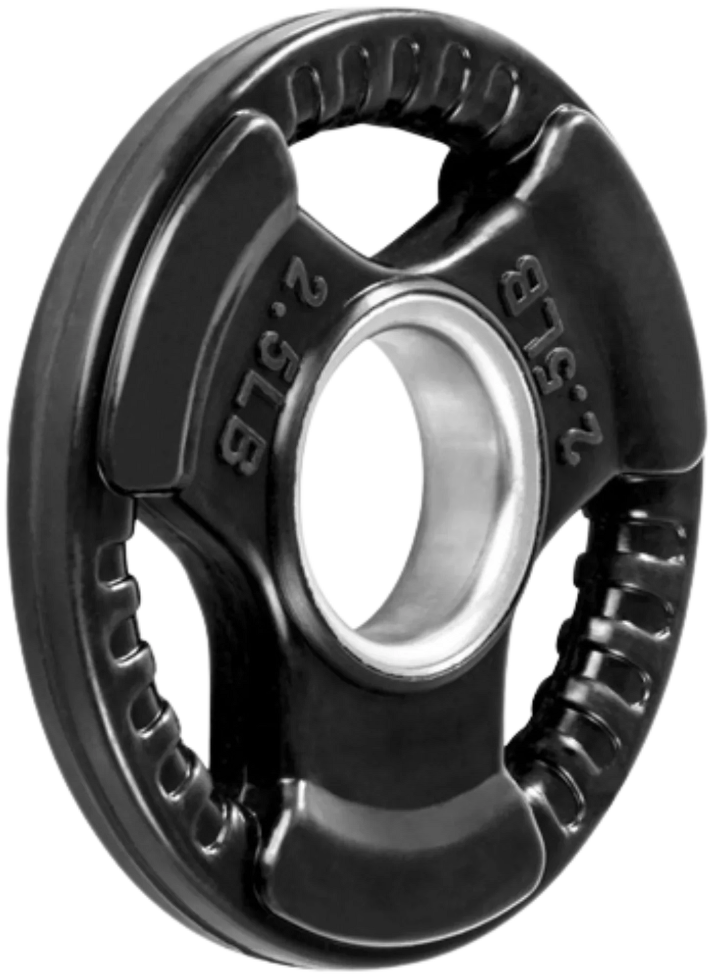 French Fitness Rubber Grip Olympic Plate 2.5 lbs Black (New) Image