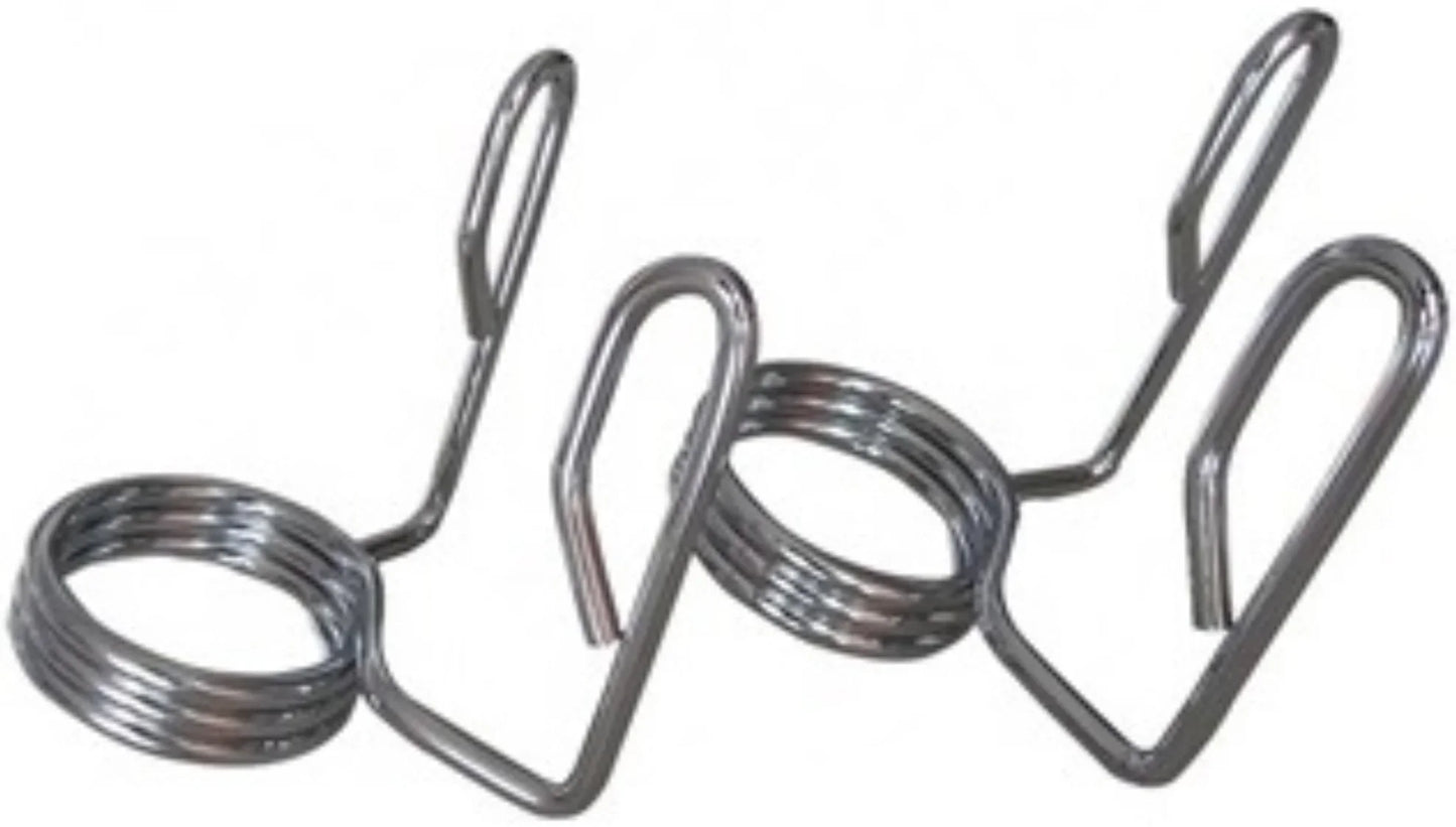 French Fitness Rubber Grip Weight Plate Set w/7 ft Olympic Bar 305 lbs (New) Image 4