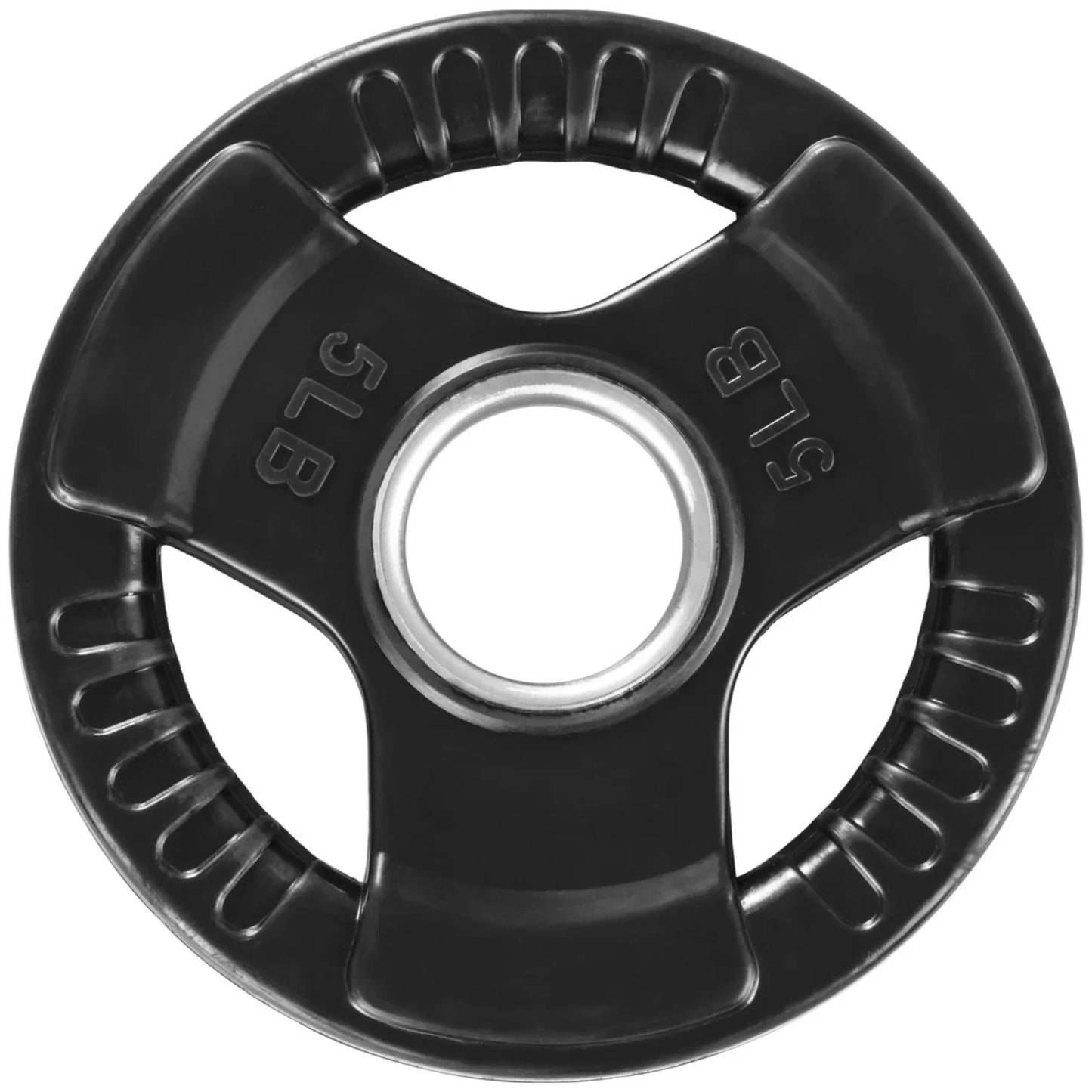 French Fitness Rubber Grip Olympic Weight Plate Set 350 lbs (New) Image 4