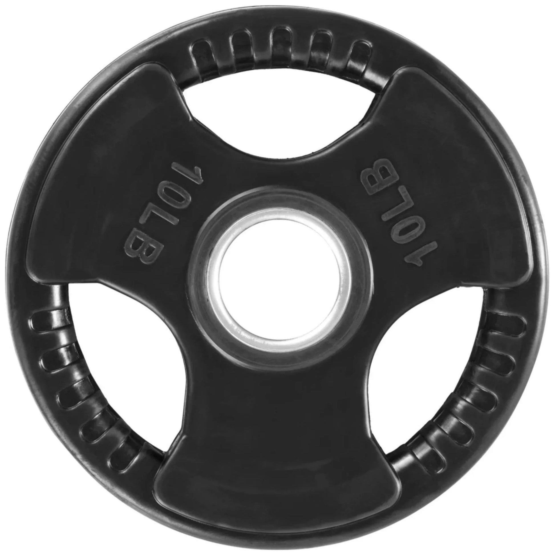 French Fitness Rubber Grip Olympic Weight Plate Set 350 lbs (New) Image 5