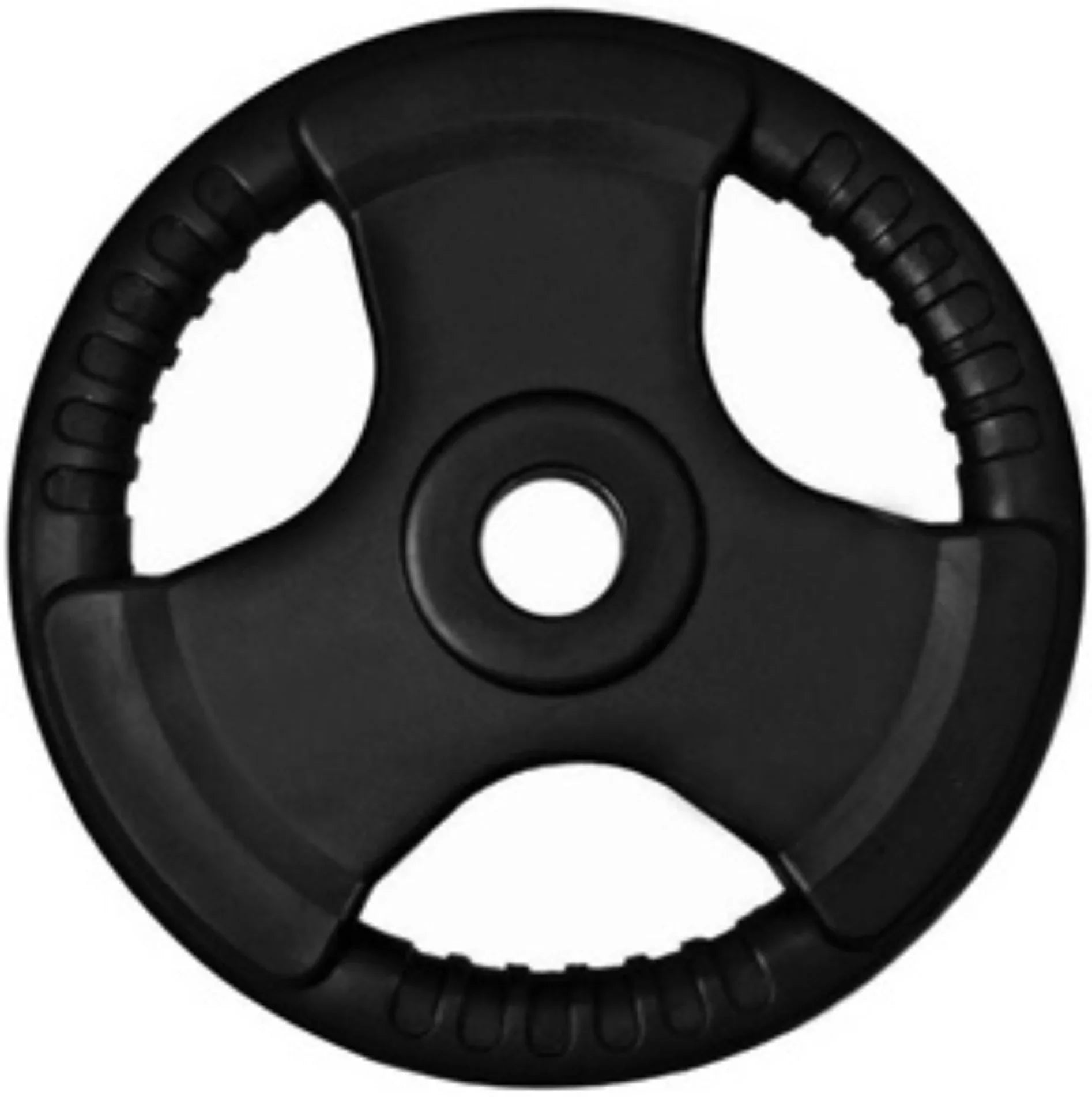 French Fitness Rubber Grip Olympic Weight Plate Set 450 lbs (New) Image 3