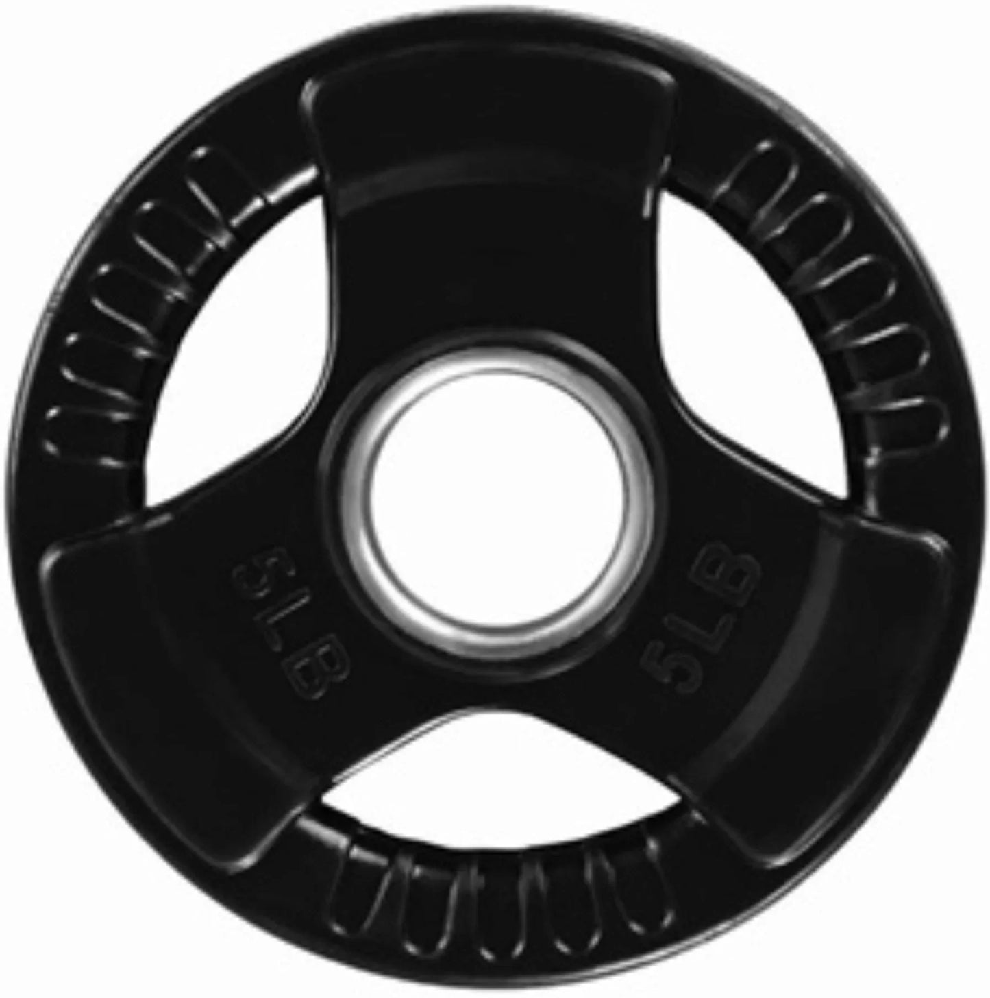 French Fitness Rubber Grip Olympic Weight Plate Set 450 lbs (New) Image 4