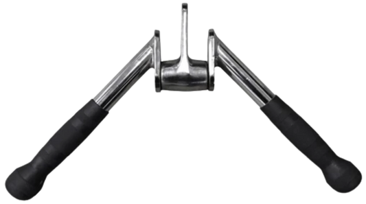 French Fitness Rubber Grip Triceps V Bar (New) Image