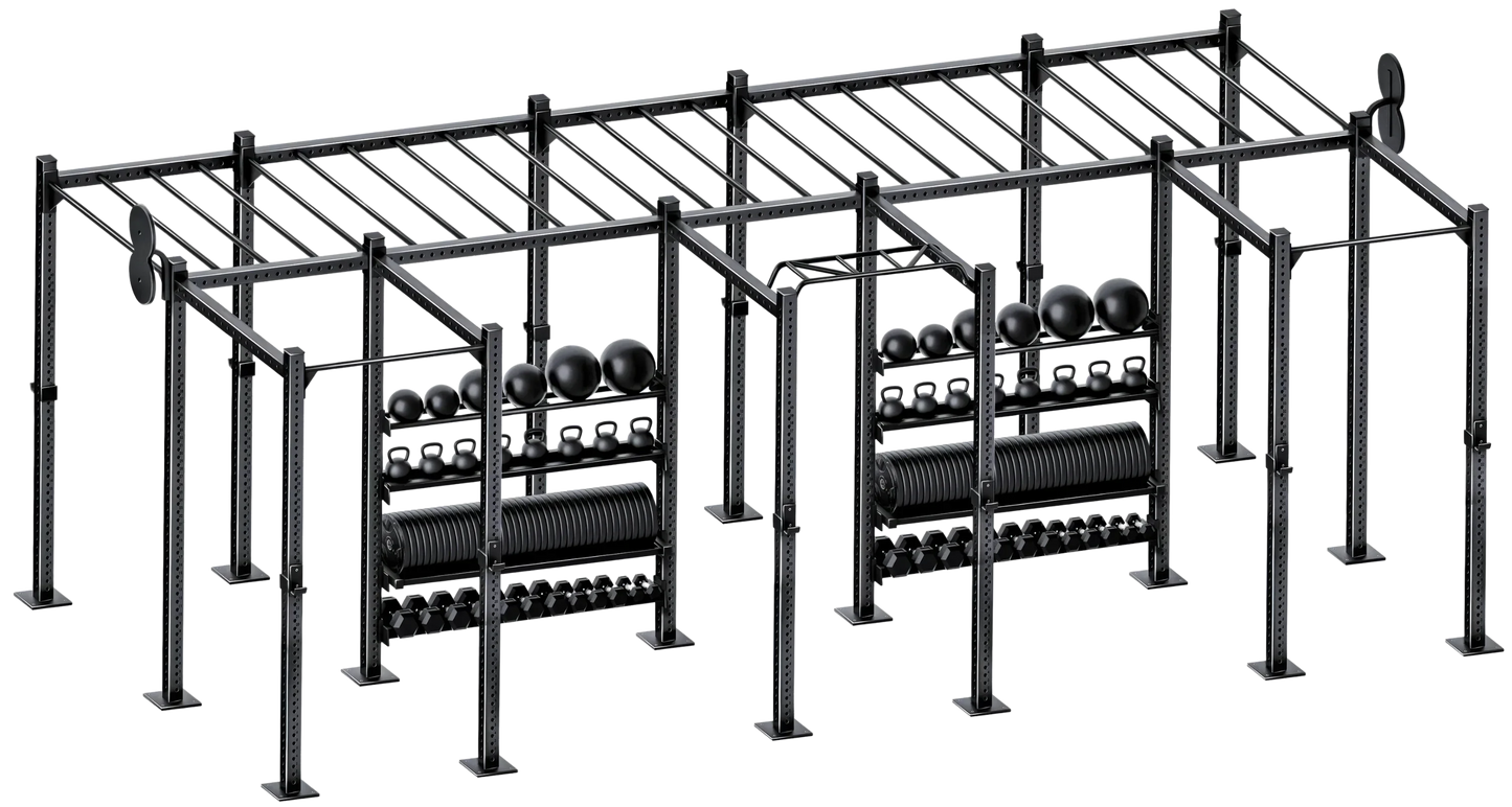 French Fitness Free Standing Rig & Rack System 21 (New) Image