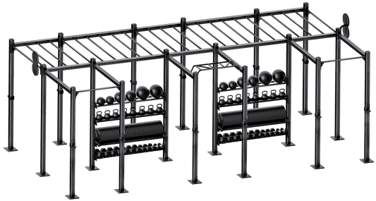 French Fitness Free Standing Rig & Rack System 21 (New) Image