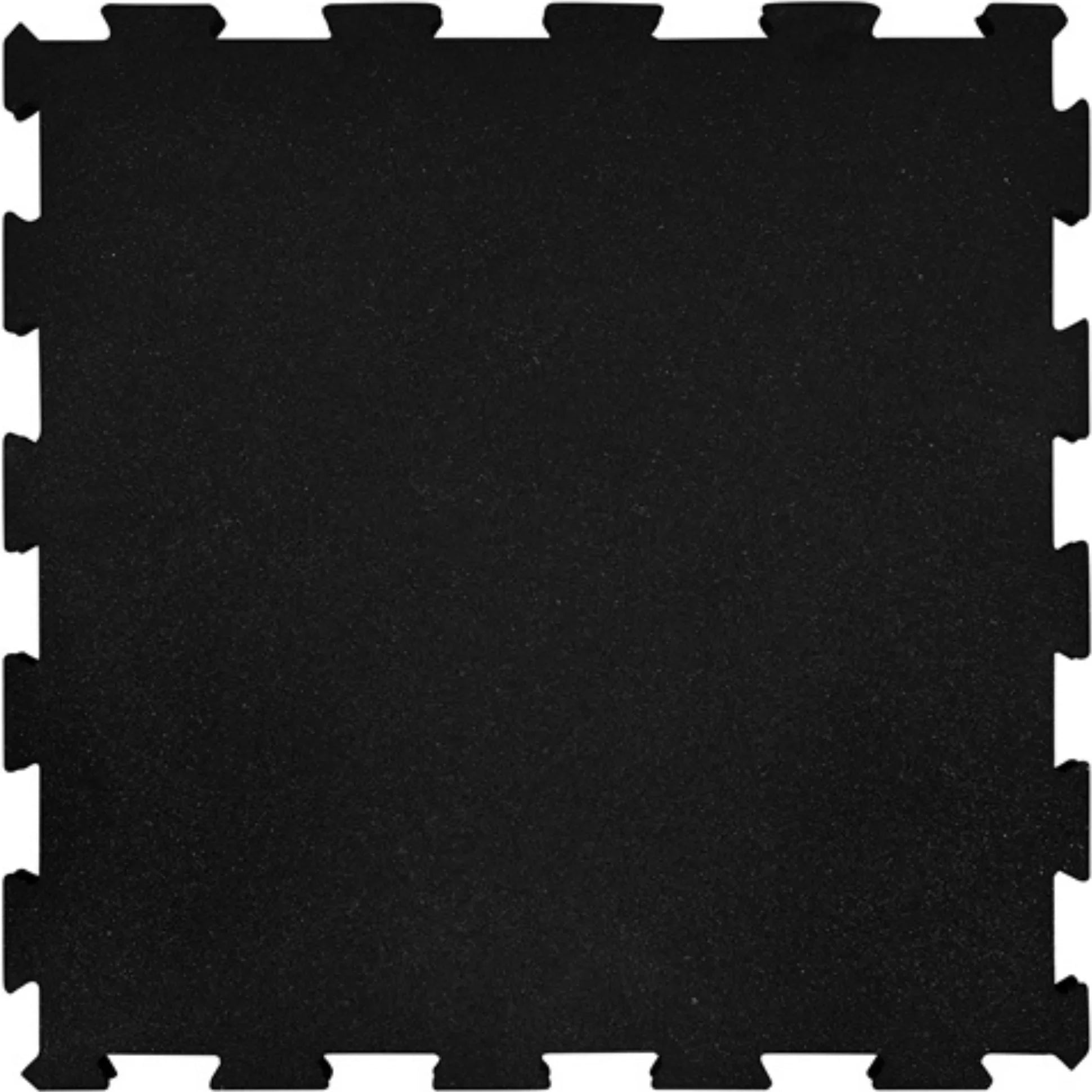 French Fitness - 24" x 24" Rubber Gym Interlocking Tiles w/Edge, Middle, Corner Pieces - Front View