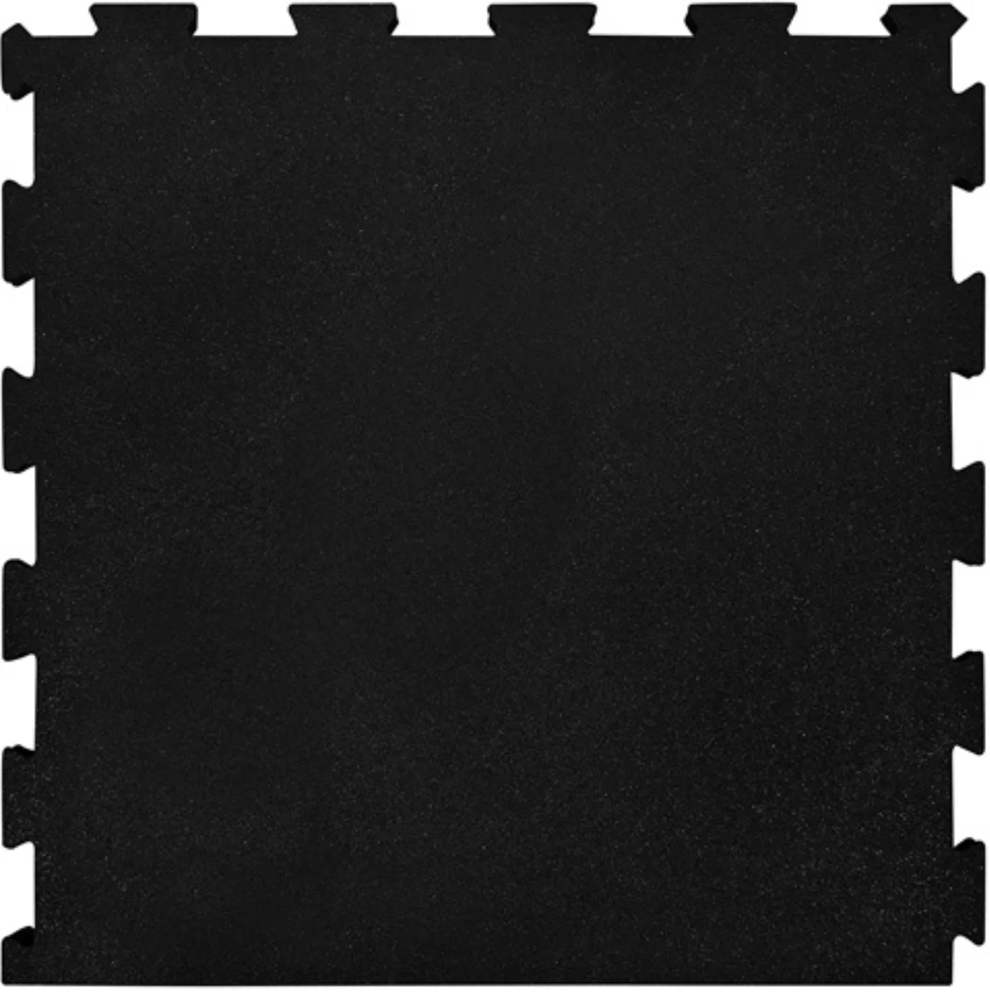 French Fitness - 24" x 24" Rubber Gym Interlocking Tiles w/Edge, Middle, Corner Pieces (New) - Front View