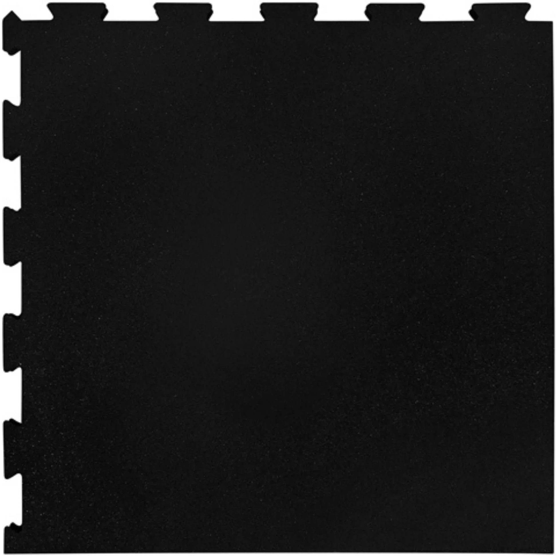 French Fitness - 24" x 24" Rubber Gym Interlocking Tiles w/Edge, Middle, Corner Pieces (New) - Side View