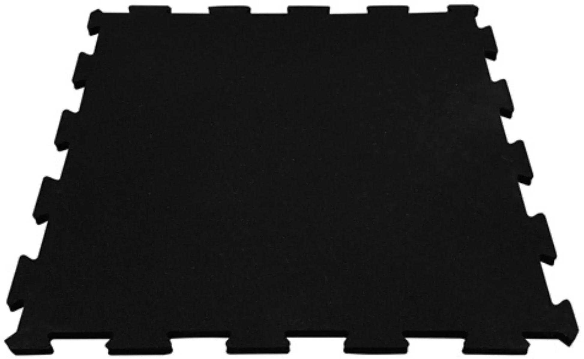 French Fitness - 24" x 24" Rubber Gym Interlocking Tiles w/Edge, Middle, Corner Pieces (New) - Front View