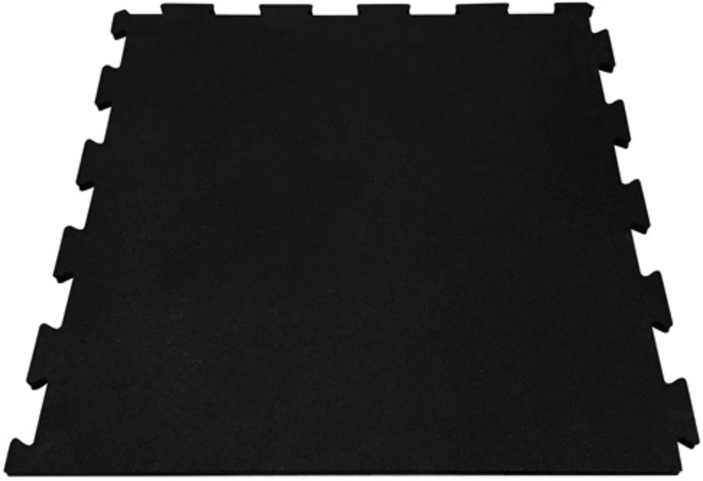 French Fitness - 24" x 24" Rubber Gym Interlocking Tiles w/Edge, Middle, Corner Pieces (New) - Front View