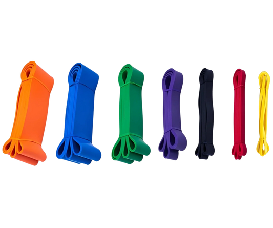 French Fitness Resistance Pull Up Assist Bands - Set of 7 (New) Image