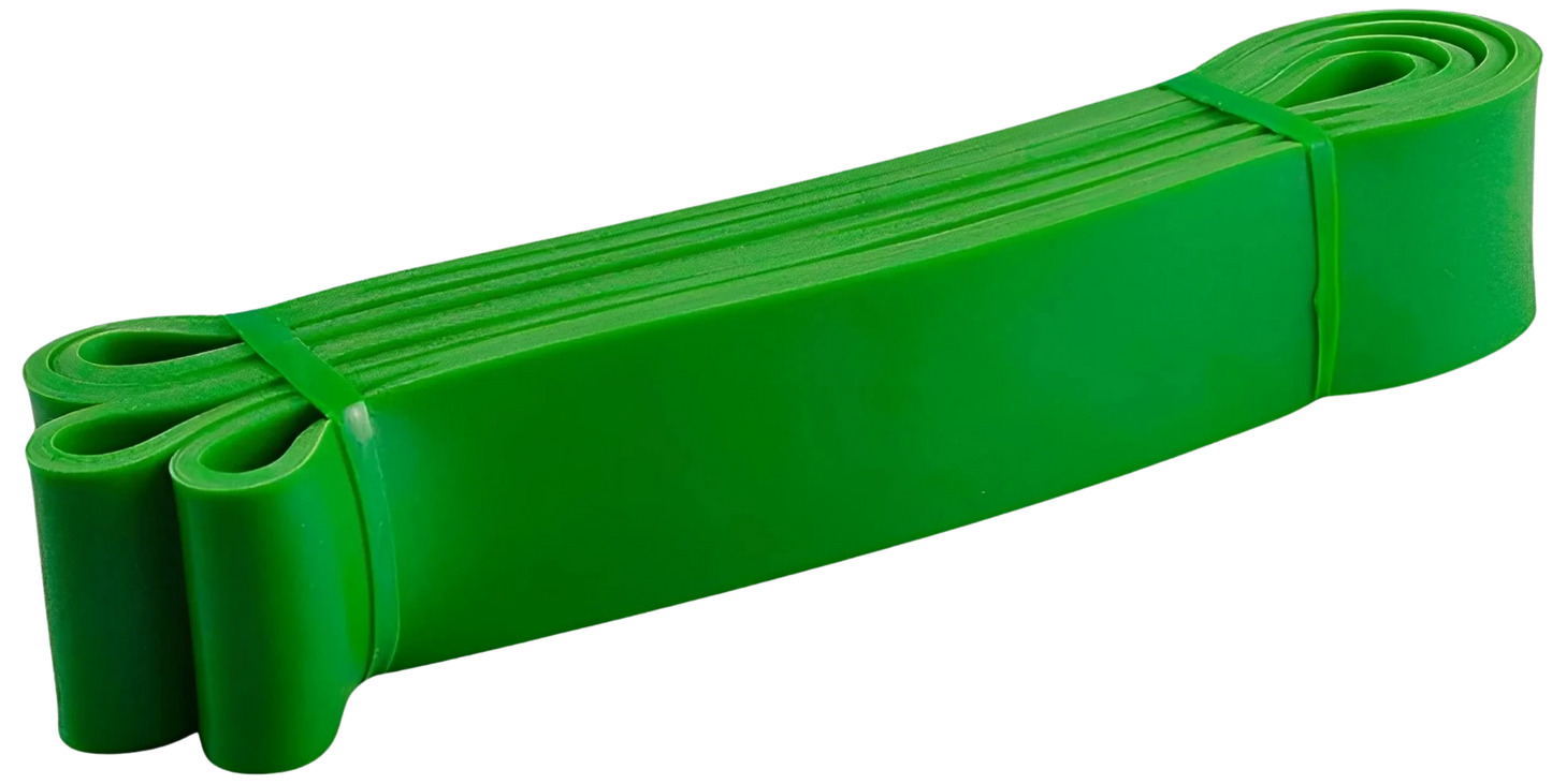 French Fitness Resistance Pull Up Assist Band - Green (50-125lbs) Medium/Heavy (New) Image