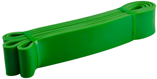 French Fitness Resistance Pull Up Assist Band - Green (50-125lbs) Medium/Heavy (New) Image