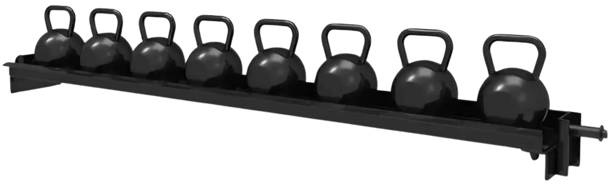 French Fitness 43" Rack & Rig Kettlebell Tier/Tray Attachment (New) - Front View