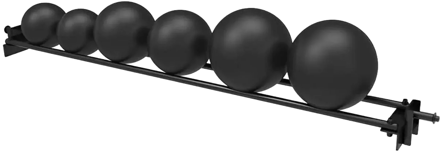 French Fitness - 71" Rack & Rig Ball Tier/Tray Attachment (New) - Angled View