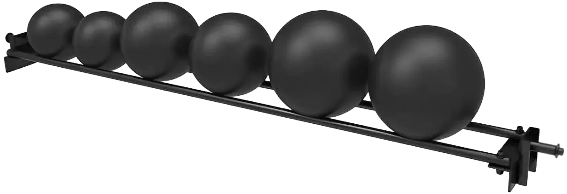 French Fitness - 71" Rack & Rig Ball Tier/Tray Attachment (New) - Angled View