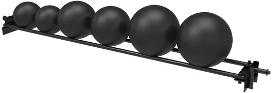 French Fitness - 71" Rack & Rig Ball Tier/Tray Attachment (New) - Angled View