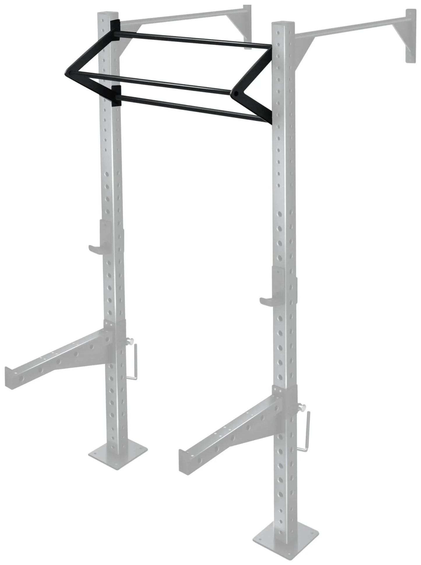 French Fitness 43" Rack & Rig Dirty South Bar Attachment (New) - Side View