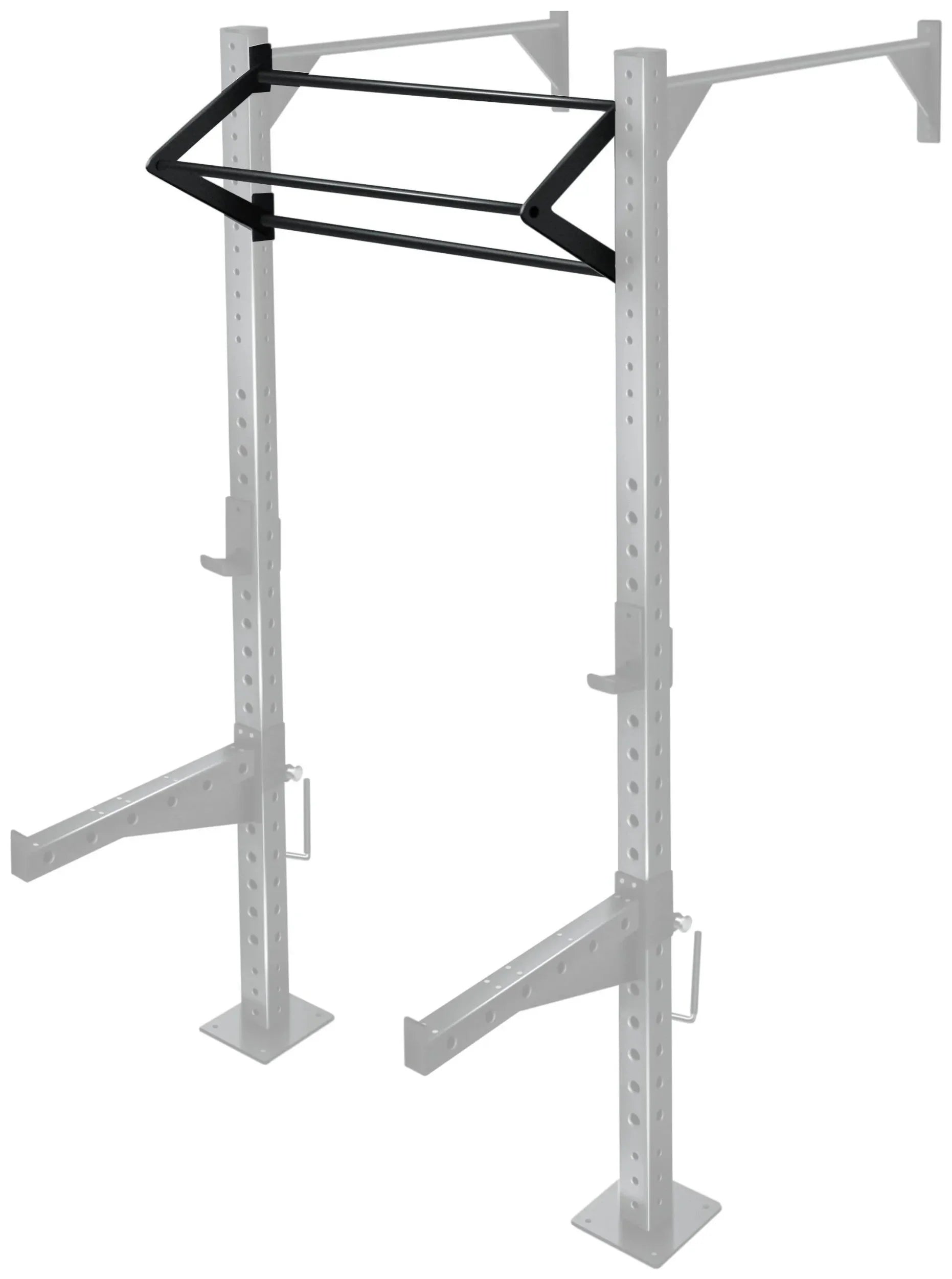 French Fitness 43" Rack & Rig Dirty South Bar Attachment (New) - Side View