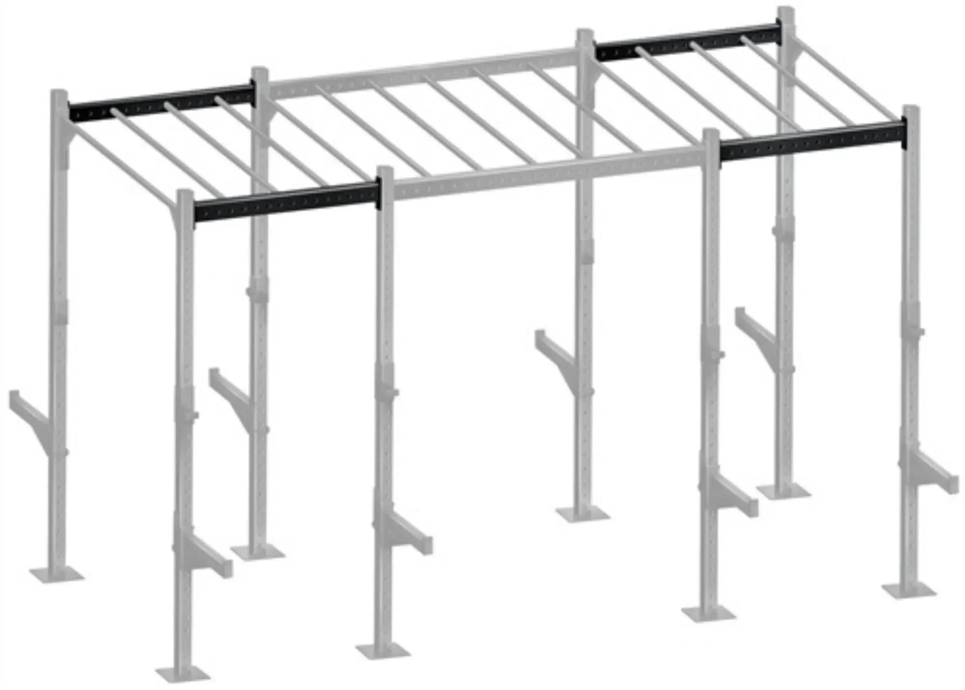 French Fitness 43" Rack & Rig Junction Bar Crossmember V1 (New) - Top view