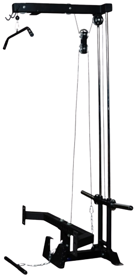 French Fitness Rig & Rack Lat Pulldown / Low Row w/Stabilizer Bar (New) Image